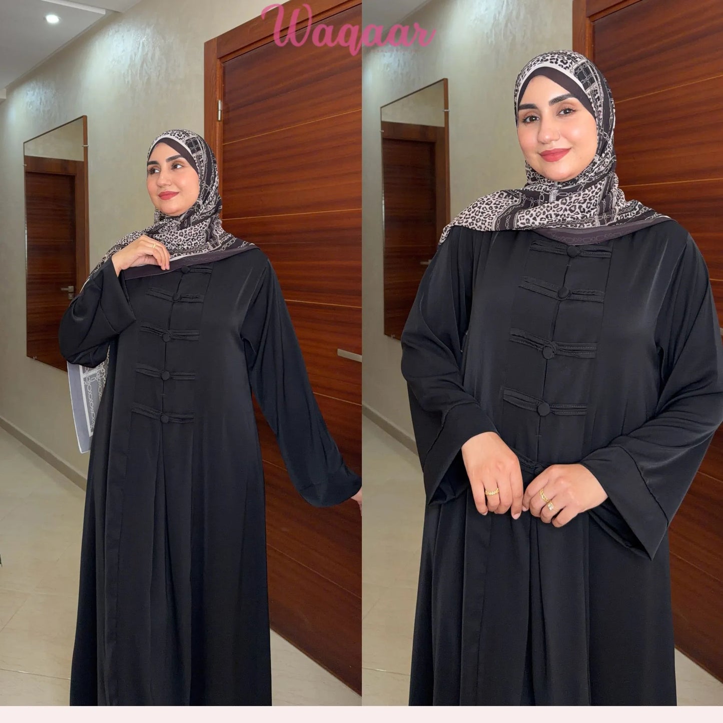 ‏ ‏عباية أنيقة بتفاصيل فاخرةREF123