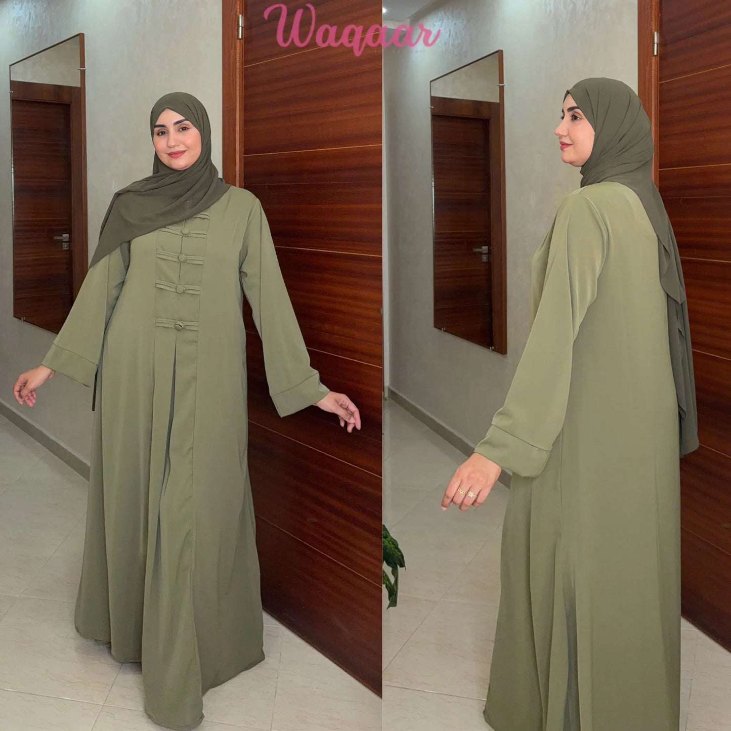 ‏ ‏عباية أنيقة بتفاصيل فاخرةREF123