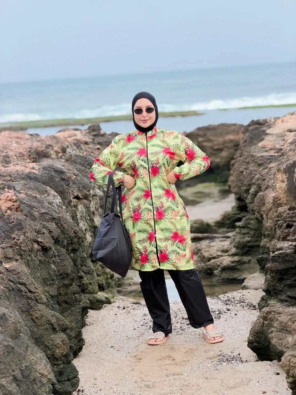 بوركيني صيفي مع حقيبة هدية